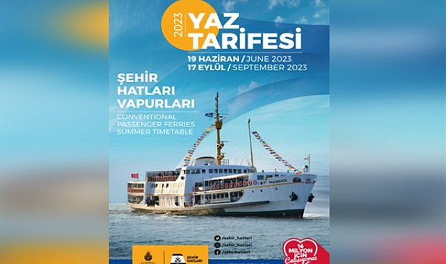 Şehir Hatları’nda yaz tarifesi başlıyor