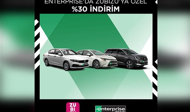 ZUBİZU üyelerine Enterprise’tan araç kiralamada yüzde 30 indirim fırsatı