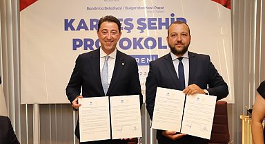 Bandırma ve Novipazar belediyeleri arasında kardeşlik protokolü imzalandı