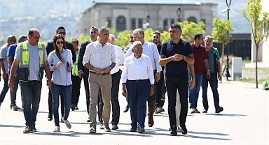 Başkan Büyükkılıç, Recep Tayyip Erdoğan Millet Bahçesi’nde incelemelerde bulundu