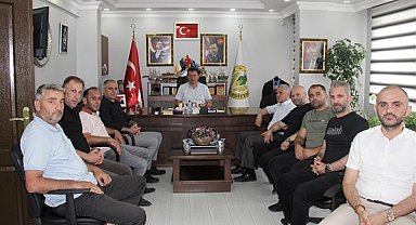 Başkan Gündoğdu, esnaf odası başkanı ve yönetimini misafir etti