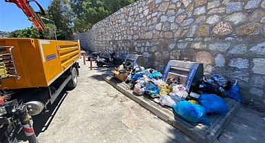 Bodrum Belediye ekipleri, bayram haftasında 6 bin 500 ton atık topladı