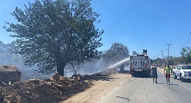 Bodrum Belediyesi ekipleri yangınlara müdahalede destek oldu