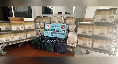 Bodrum’da 2 bin 199 şişe kaçak içki ele geçirildi