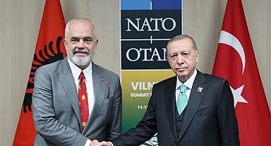 Cumhurbaşkanı Erdoğan, Arnavutluk Başbakanı Rama ile bir araya geldi