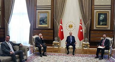 Cumhurbaşkanı Erdoğan, Bakan Kacır, Rahmi Koç ve Ali Koç'u kabul etti