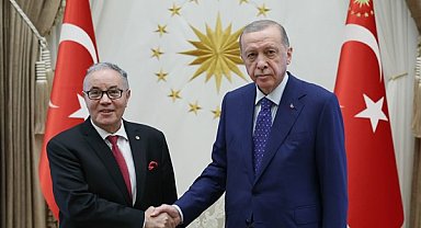 Cumhurbaşkanı Erdoğan, Cezayir’in Ankara Büyükelçisi Belani’yi kabul etti