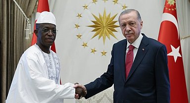 Cumhurbaşkanı Erdoğan, Gine Büyükelçisi Kande’yi kabul etti