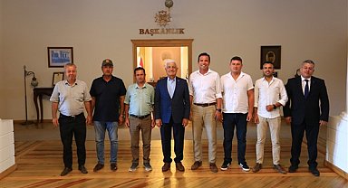 Datça muhtarlarından Başkan Gürün’e teşekkür ziyareti