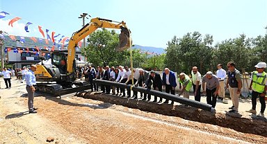 Düğerek kanalizasyon hattının 5 bin metresi tamamlandı
