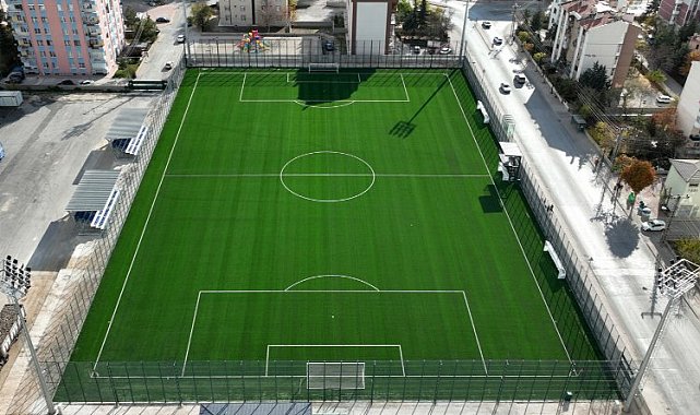 Konya Selçuklu'da sentetik çim saha açılışa hazır