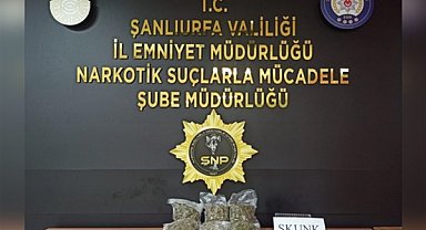 Şanlıurfa'da yolcu otobüsünde uyuşturucu ele geçirildi