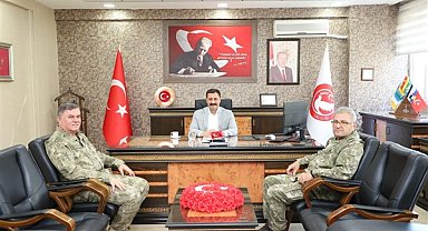 Vali Masatlı, komutan Tokel'i kabul etti