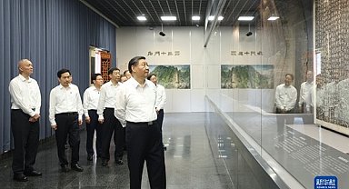 Xi, Hanzhong'da müze ve sulak alan parkını ziyaret etti