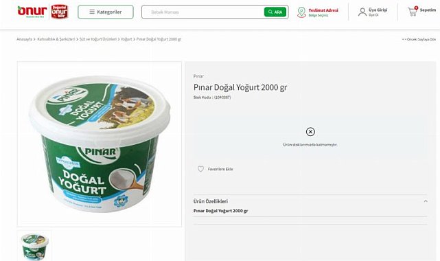 Bir skandal da Onur Market ve Pınar Yoğurt'tan! Ticaret Bakanlığı denetim yapmıyor mu?