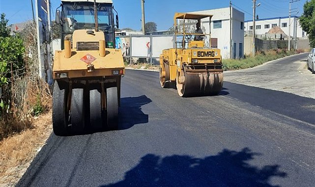 Bodrum Turgutreis’te sıcak asfalt çalışması tamamlandı
