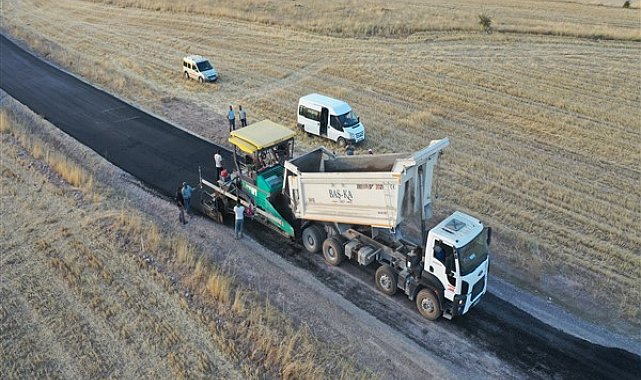 Çevril -Taşhan arasında asfalt çalışması başladı