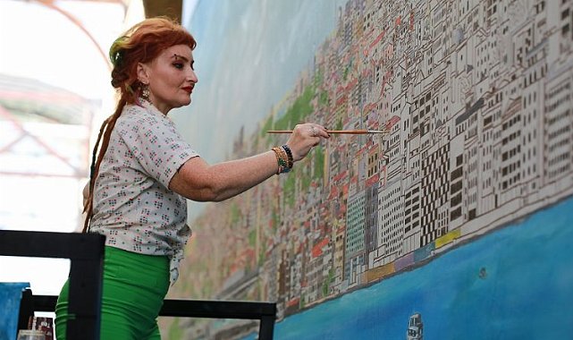 Guinnness'e aday dev İstanbul tablosu