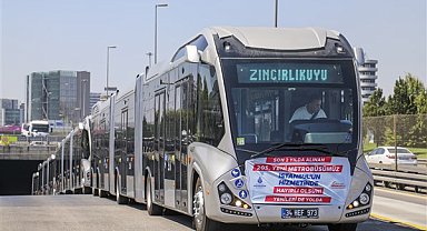 İstanbul’da yeni metrobüsler sefere başladı