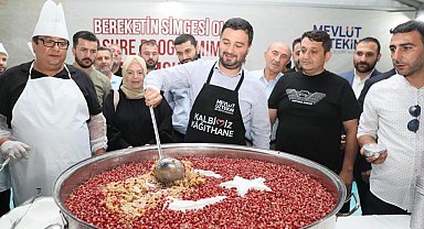Kağıthane'de 25 bin kişiye aşure ikram edildi