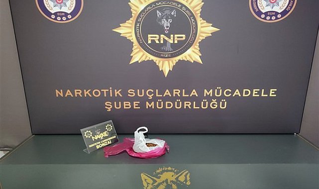 Rize'de 213,02 gram Sentetik Cannobinoid maddesi ele geçirildi