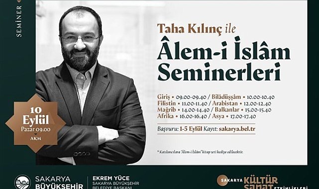 Taha Kılınç ile Alem-i İslam seminerleri başlıyor