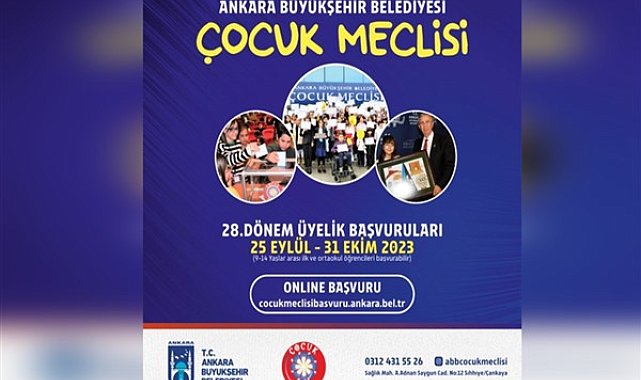 Ankara Büyükşehir Belediyesi çocuk meclisi yeni üyelerini bekliyor