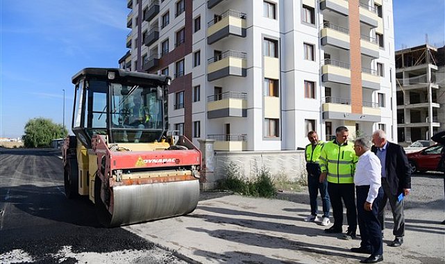 Başkan Büyükkılıç ,yol ve asfalt çalışmalarını inceledi