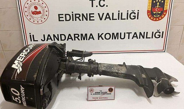 Enez'de tekne motoru hırsızlığı: 2 tutuklama