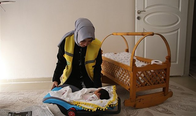 Haliliye’de yeni doğan bebeklerin hediyeleri hanelere teslim ediliyor