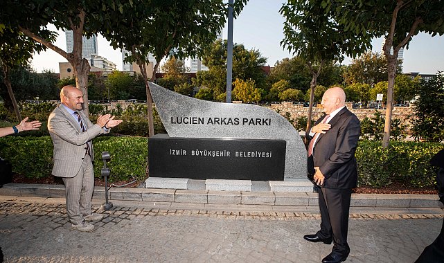 İzmir'de Lucien Arkas Parkı açıldı