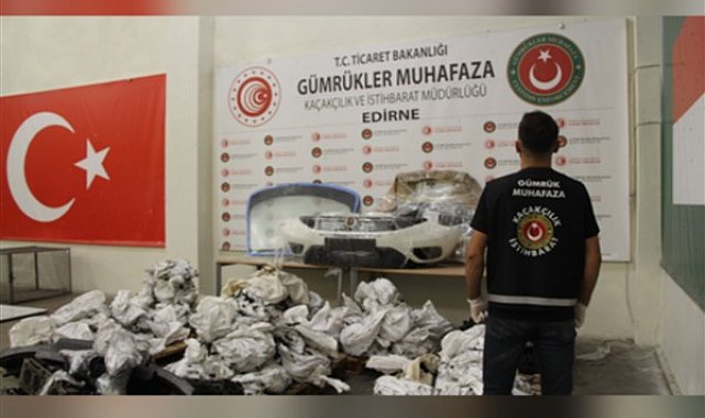 Kapıkule Gümrük Kapısı’nda binlerce oto parçası yakalandı