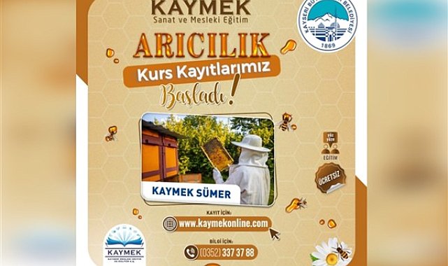 Kayseri Büyükşehir KAYMEK’in arıcılık kursu kayıtları başladı