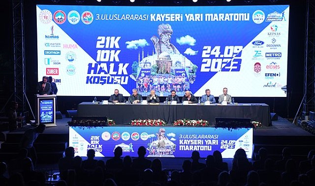 Kayseri’de gerçekleşecek 3’üncü Uluslararası Yarı Maratonu’nun tanıtımı yapıldı