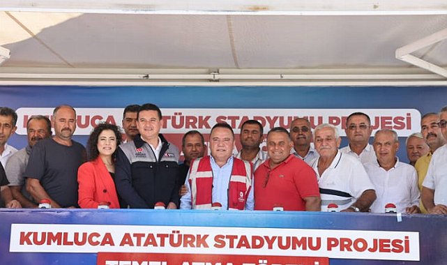 Kumluca Atatürk Stadyumu'nun temeli atıldı