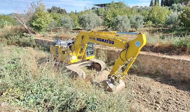 Manisa'da taşkınlara karşı temizlik