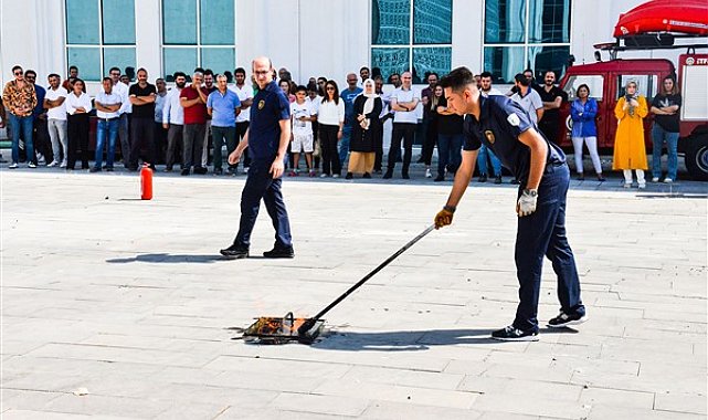 MASKİ personellerine yangın eğitimi verildi