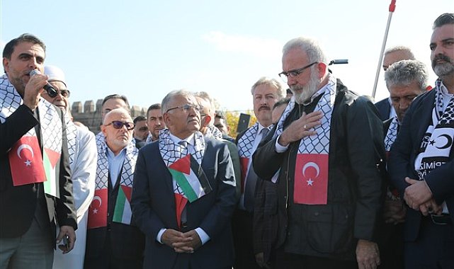 Başkan Büyükkılıç, “Filistin’e Destek, İsrail’e Tepki” mitingine katıldı