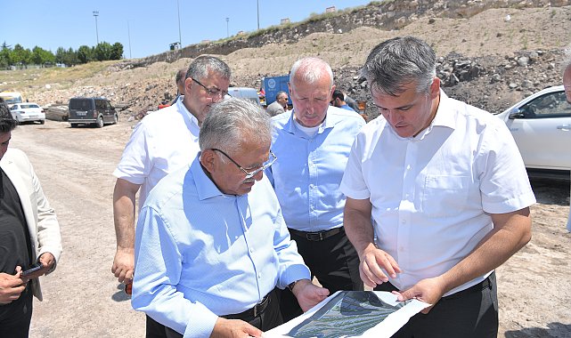 Başkan Büyükkılıç, mezarlık yapım çalışmalarını inceledi