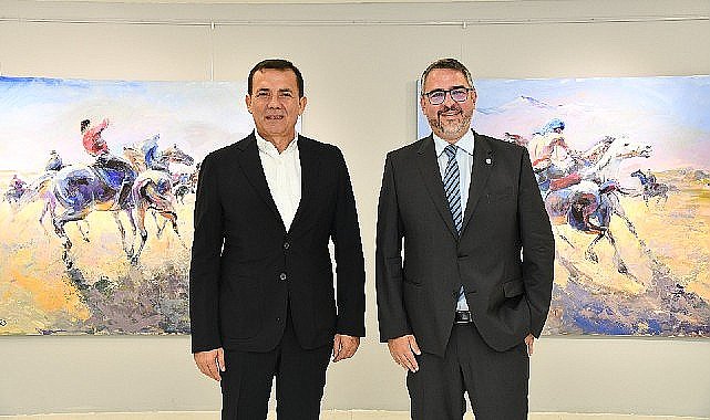 Başkan Özyiğit, Alman mevkidaşı Marc Weigel'ı ağırladı