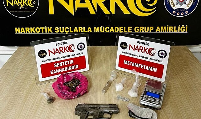Bozüyük'te uyuşturucuyla mücadelede 2 tutuklama