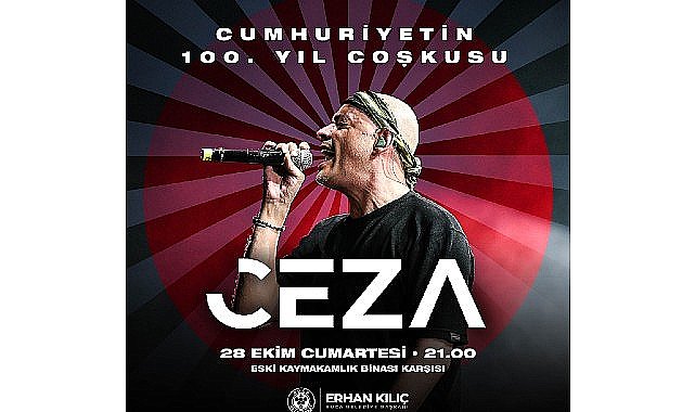 - Buca Cumhuriyet'in 100. yılını Ceza konseri ile kutlayacak