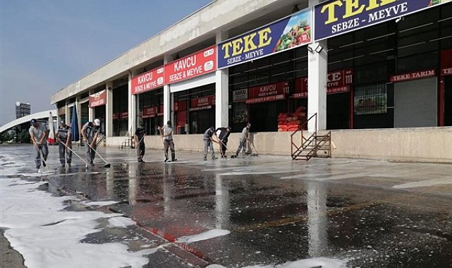 Büyükşehir Hal Kompleksi’nde kapsamlı temizlik
