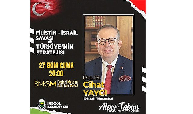Cihat Yaycı Filistin-İsrail Savaşını İnegöl'de Anlatacak