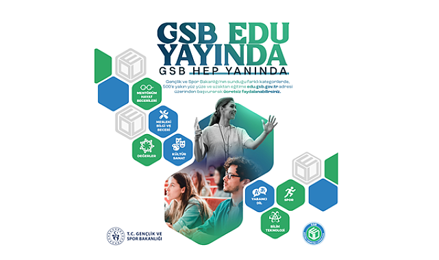 Gençlik ve Spor Bakanlığı GSB EDU Web sayfasını hayata geçirdi