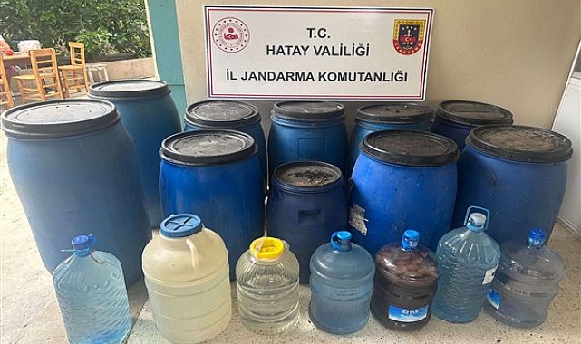 Hatay'da kaçak içki operasyonu