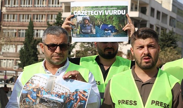 İsrail'de hayatını kaybeden gazeteciler için Şanlıurfa'da açıklama yapıldı