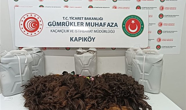 Kapıköy Gümrük Kapısı’nda 56 kilo 230 gram insan saçı ele geçirildi