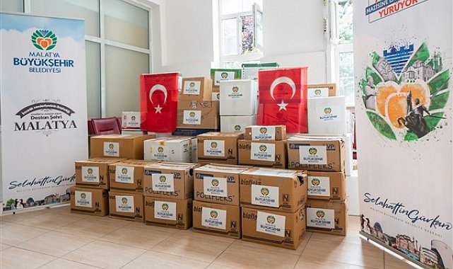 Malatya’dan savaş bölgesine 14 bin 264 kutu ilaç yardımı