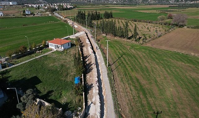 Ören kanalizasyon projeinin 18 bin metresi tamamlandı